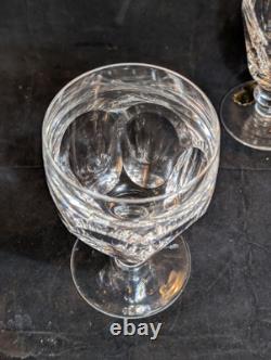 Waterford Crystal Kathleen 6 Cut Fine Crystal Glasses, Claret Wine & Goblet