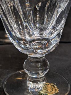 Waterford Crystal Kathleen 6 Cut Fine Crystal Glasses, Claret Wine & Goblet