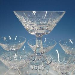 Waterford Crystal Kylemore 8 Cut Champagne Tall Sherbet Glasses 4¾ inches