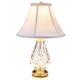 Waterford Crystal Lauren 16 Fan & Wedge Cut Accent Lamp with Cotton Shade