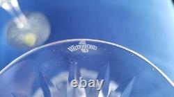 Waterford Crystal Linsmore Tall Stem Cut Wine Goblet Glasses SET OF 2 MINT 7 5/8