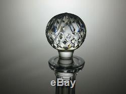 Waterford Crystal Lismore Cut Glass Ships Decanter & Stopper 10 (25cm) Tall