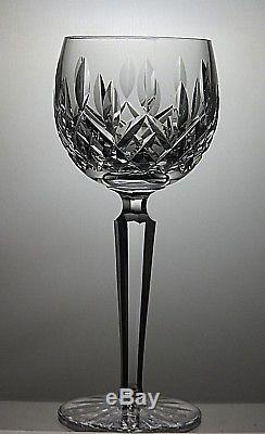 Waterford Crystal Lismore Cut Wine Hock Glasses Set Of 6 7 1/2 Tall 8 Oz