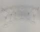 Waterford Crystal Lismore Set of 6 Hock Wine Glasses Cut Crystal Stemware 7.25