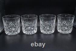 Waterford Crystal Lismore Single Old Fashioned Tumbler Glasses Set of 4 3 3/8