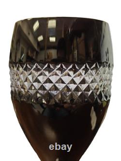 Waterford Crystal Red Wine High Band Black Cut John Rocha Wine Glass 9 1/8