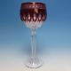 Waterford Crystal Ruby Red Cut Clear Clarendon Single Wine Hock Goblet