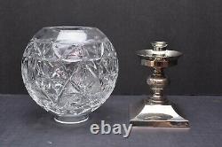 Waterford Crystal STAR OF HOPE HURRICANE Candle LAMP holder SGD by Jim O Leary