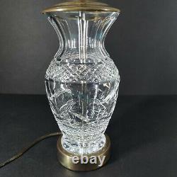 Waterford Crystal Table Lamp Ring of Kerry Hand Cut Vintage Old Gothic Mark