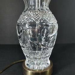 Waterford Crystal Table Lamp Ring of Kerry Hand Cut Vintage Old Gothic Mark