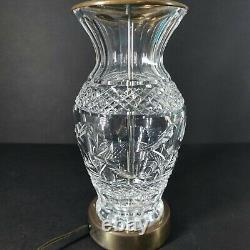 Waterford Crystal Table Lamp Ring of Kerry Hand Cut Vintage Old Gothic Mark