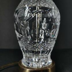 Waterford Crystal Table Lamp Ring of Kerry Hand Cut Vintage Old Gothic Mark