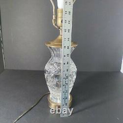 Waterford Crystal Table Lamp Ring of Kerry Hand Cut Vintage Old Gothic Mark