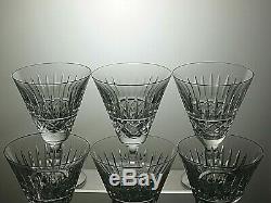 Waterford Crystal Tramore Cut Wine Glasses Set Of 6 5 Tall- Signed
