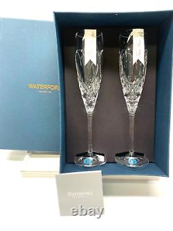 Waterford Crystal True Love Glass Flutes-1058291BRAND NEW-Box Damage