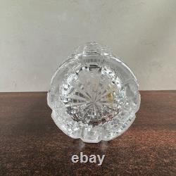 Waterford Crystal Vase Clare Diamond Cut Glass Vase Made in Ireland