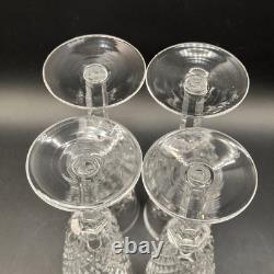 Waterford Cut Crystal Alana Fluted Champagne Glasses 7? Discontinued Set of 4