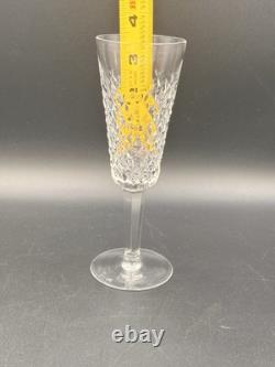 Waterford Cut Crystal Alana Fluted Champagne Glasses 7? Discontinued Set of 4