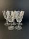Waterford Cut Crystal Ashling 7 Water Wine Glasses Goblets 5pc Lot