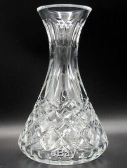 Waterford Cut Crystal Carafe LISMORE Pattern 9 Tall 24 oz SIGNED Genuine