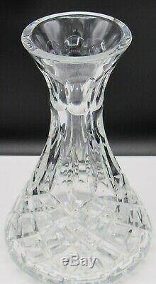 Waterford Cut Crystal Carafe LISMORE Pattern 9 Tall 24 oz SIGNED Genuine
