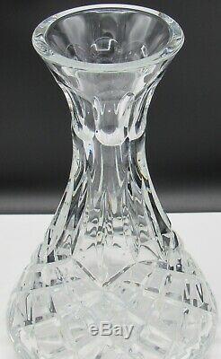 Waterford Cut Crystal Carafe LISMORE Pattern 9 Tall 24 oz SIGNED Genuine