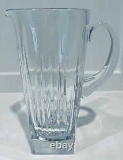 Waterford Cut Crystal Clarion Martini Clear Glass Pitcher 64oz Retired Rare