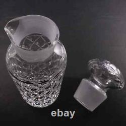 Waterford Cut Crystal Glandore 28oz. Cocktail Shaker 10.75H Signed Irish Glass