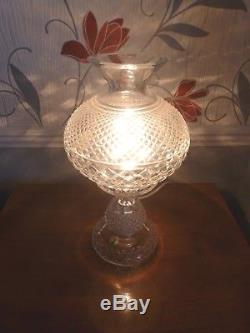 Waterford Cut Crystal Glass Table Lamp 14 High