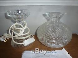 Waterford Cut Crystal Glass Table Lamp 14 High