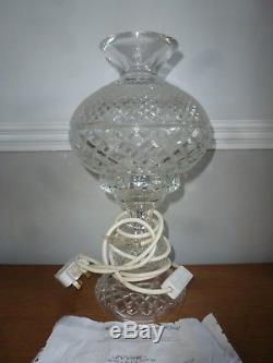 Waterford Cut Crystal Glass Table Lamp 14 High