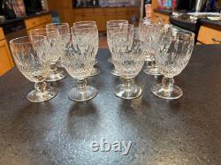 Waterford Cut Crystal Glasses Set of 12 Ireland Claret Wine Colleen Short Stem