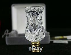 Waterford Cut Crystal Langley Lamp Finial with Original Box / Pouch / Bar Code