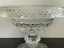 Waterford Cut Crystal Large Footed Turnover Centerpiece Bowl 10