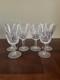 Waterford Cut Crystal Lismore 6 7/8 Inch 9 oz Water Wine Goblets Set of 6 Mint