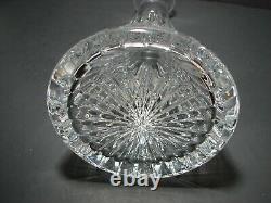 Waterford Cut Crystal Lismore Diamond Tall Decanter with Stopper signed