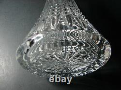 Waterford Cut Crystal Lismore Diamond Tall Decanter with Stopper signed