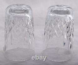 Waterford Cut Crystal Lismore Tumbler Glass Pair 10 oz NOS Ireland Boxed