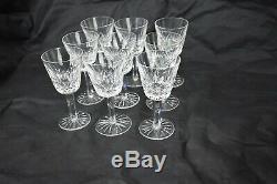 Waterford Cut Crystal Lismore White Wine Set of 9