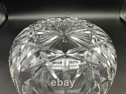 Waterford Cut Crystal Round Bowl, 10 Diameter, 3 7/8 High, Weight is 6 Lbs 9