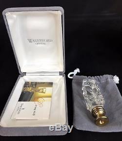 Waterford Cut Crystal Square Lamp Finial with Original Box / Pouch / Bar Code