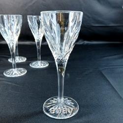 Waterford Cut Crystal Wine Glasses Set of 4 Elegant Tall Stemware 6.75