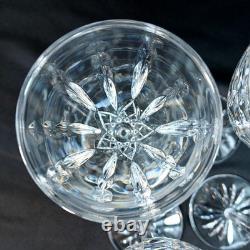 Waterford Cut Crystal Wine Glasses Set of 4 Elegant Tall Stemware 6.75