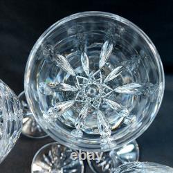 Waterford Cut Crystal Wine Glasses Set of 4 Elegant Tall Stemware 6.75