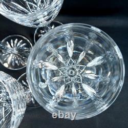 Waterford Cut Crystal Wine Glasses Set of 4 Elegant Tall Stemware 6.75