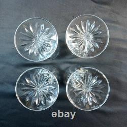 Waterford Cut Crystal Wine Glasses Set of 4 Elegant Tall Stemware 6.75