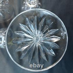 Waterford Cut Crystal Wine Glasses Set of 4 Elegant Tall Stemware 6.75