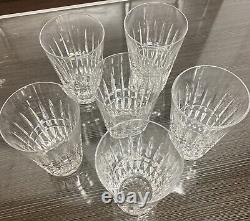 Waterford Glenmore Signed Cut Crystal 12 oz. Highball Water Glasses Set Of Six