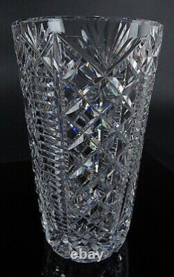 Waterford Ireland Clare Cut Crystal Glass 10 Flower Vase