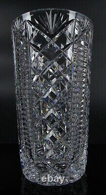 Waterford Ireland Clare Cut Crystal Glass 10 Flower Vase